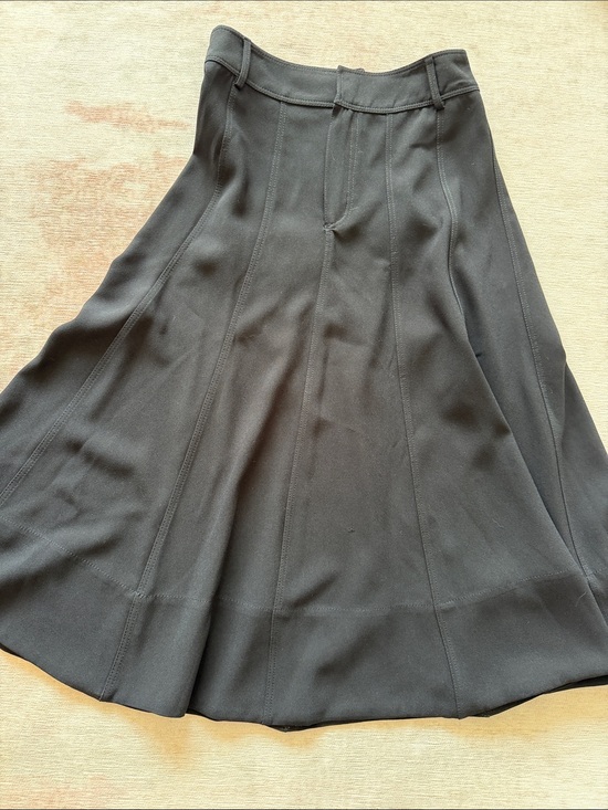 Zara Dresses & Skirts - Zara Black Godet Midi Skirt Small